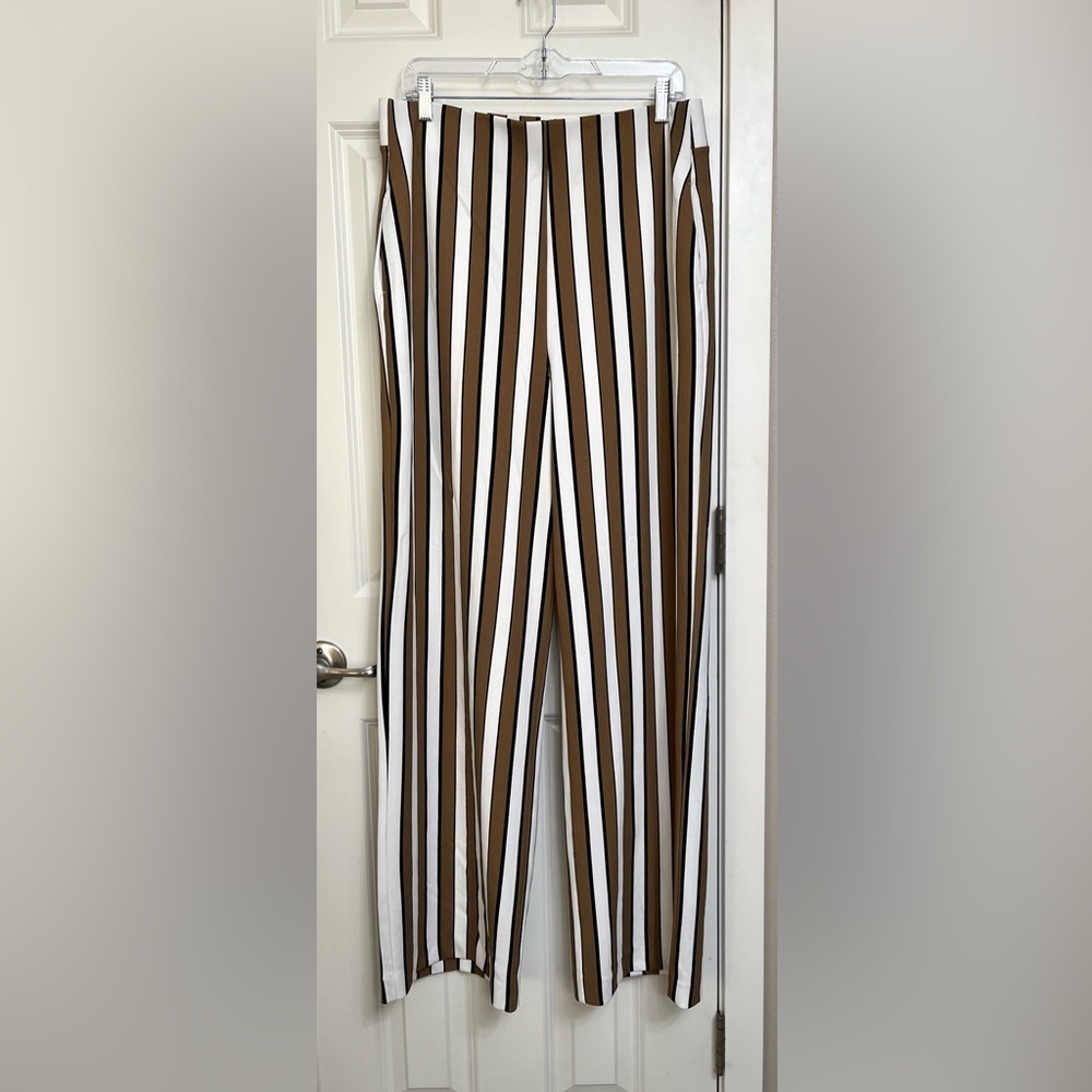 BBJ Los Angeles Striped Wide Leg Pants NWOT